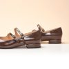 Designer-Inspired Mary Janes | Block Heel Flats w/Memory Foam for Office Attire & Vineyard Visits | Square Toe Comfort | Pair