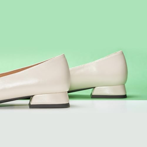 Women's Ballet Flats Shoes Square Toe Flats with Bowknot for Casual Work Office Party,for Women Dressy,Office Work Shoes,Wedding