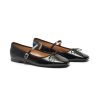 C. Paravano Women's Mary Jane Flats - Lightweight & Comfortable Square Toe Bowknot Ballet Flats with Adjustable Strap, Perfect