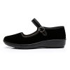 312ad5hNNrL.jpg Upgraded Women's Velvet Mary Jane Shoes Black Cottton Old Beijing Cloth Flats Yoga Exercise Dance Shoes
