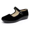 316TyA7lTKL.jpg Upgraded Women's Velvet Mary Jane Shoes Black Cottton Old Beijing Cloth Flats Yoga Exercise Dance Shoes