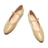 Women's Mary Jane Flats | Almond Toe Flats for Women | Leather Ballet Flats with Strap | Fashion Comfortable Work & Casual Shoes