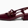 Womens Mary Jane Chunky Low Heels Slingback Pumps Closed Square Toe Wedding Dress Shoes