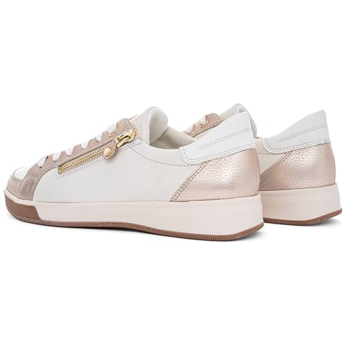 Women's Low-Top Sneakers, Sand Cream White, 10.5