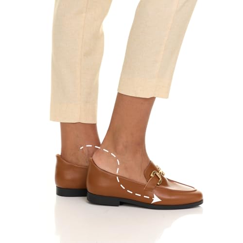 Womens Hands Free Slip On Fashion Classic Casual Comfort Buckle Loafers for Women