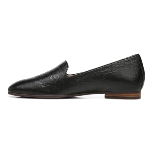 Willa Womens Sleek Leather Casual Slip On M Black Crinkle Nappa - 9 Wide