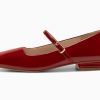 Women's Mary Jane Flats Closed Square Toe Ballet Flat Dressy Comfortable Slip on Shoes