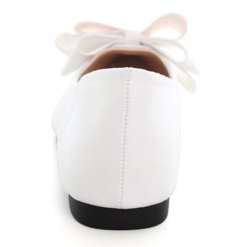 Women Fashion Bowknot Flats Comfort Pointed Toe Dress Shoes