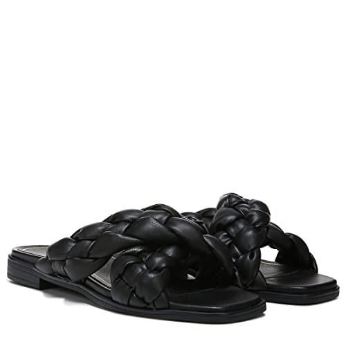 Women's Poppy Braided Vio-Motion Insole Slide Sandal- Supportive Dressy Flat Sandals That Includes an Orthotic Insole and