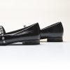 Crystal Strap Flats Pointed Toe Shoes Mary Jane Women's Flats for Dressy Office Causal