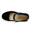 31jjRuS3eXL.jpg Upgraded Women's Velvet Mary Jane Shoes Black Cottton Old Beijing Cloth Flats Yoga Exercise Dance Shoes