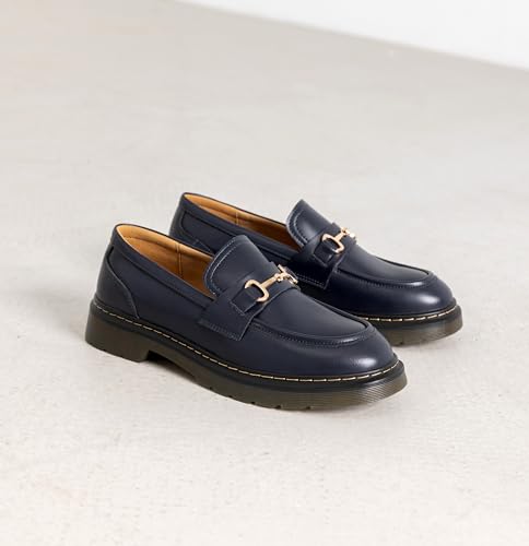 Slip On Chunky Loafers for Women Comfortable Oxford Platform Loafers Lug Sole