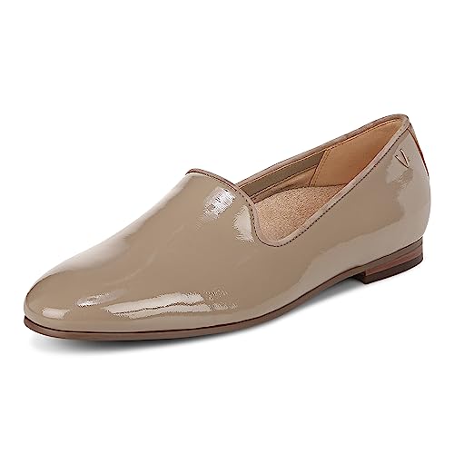 Womens North Willa Comfort Flats- Supportive Walking Shoes for Heel Pain, Plantar Fasciitis with an Arch Support Taupe Pat