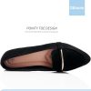 Women's Pointy Toe Loafer Flat Comfortable Faux Suede Work Shoes,Cute Penny Loafer Slip On Ballet Flat