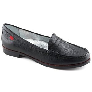 Womens Genuine Leather Comfort Slip on Penny Loafers