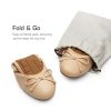 41AT5QJxVL.jpg Women's Flats, Foldable Ballet Flats for Women, Bowknot Round Toe Comfort Light Weight Slip-On Dress Shoes