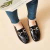 Womens Loafers Shoes Fashion Low Heel Slip on Shoes Comfortable Driving Flats