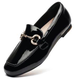 Womens Loafers Shoes Fashion Low Heel Slip on Shoes Comfortable Driving Flats