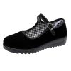 41GjxUzSTCL.jpg Black Velvet Mary Jane Shoes for Women China Dance Flat Old Beijing Cloth Walking Shoes