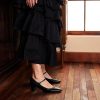 Women's Pumps Mary Jane Pumps Closed Almond Toe Block Heels Adjustable Strap Fashion Causal Party Wedding Shoes(Black,8)