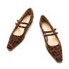 Women's Mary Jane Pumps | Narrow Square Toe Pumps | Work Shoes with Low Block Heel | Daily Wear Leather Shoes