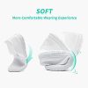 Women's Mesh Flats Shoes Breathable Slip on Shoes Casual Black and White Flats Comfortable Walking Shoes