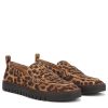 Women's Uptown Loafer, Tan Leopard Suede Leather, 8 Wide