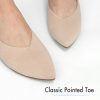 Pointed Toe Flats for Women Dressy Bronze Work Shoes Business Casul Knit Ballet Flats Slip on Office Ladies Comforttable Dress