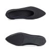 Womens Pointed Toe Flats Knit Dress Shoes Comfort Women Shoes Slip On Shoes for Woman Classic Softable Shoes Low Wedge