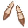 Women's Slingback Flats & Heels - Pointed Toe, Ankle Strap, Comfortable Leather Dress Shoes