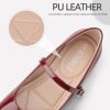Mary Jane Shoes Women Ballet Flats Shoes for Women Slip on Comfortable Dressy Adjustable Strap for Work Office Business Casual
