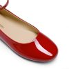 41kR3mLi8hL.jpg Women's Dressy Ballet Flats Shoes Round Toe Comfortable Ankle Strap Patent Ballerina Flats Shoes