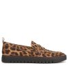 Women's Uptown Loafer, Tan Leopard Suede Leather, 8 Wide