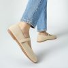 Mary Jane Shoes Women Round Toe Knit Ballet Flats Shoes for Women Comfortable Dressy Washable Adjustable Strap for Work Office