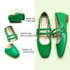 C.Paravano Women's Mary Jane Flats | Closed Toe Mary Jane Shoes for Women | Slip On Mary Janes Ballet Flats | Dress Strap Shoes