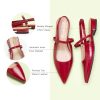 Women's Slingback Flats & Heels - Pointed Toe, Ankle Strap, Comfortable Leather Dress Shoes
