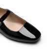 Women's Silver Square Toe Mary Jane Flats: Comfortable Casual Slip On Dress Shoes with Buckle Strap for Women's Daily Wear