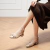 Women's Slingback Flats with Bowknot Flats Sandals Slip on Casual Flats Shoes Detachable Ankle Strap Almond Toe