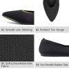 Womens Pointed Toe Flats Knit Dress Shoes Comfort Women Shoes Slip On Shoes for Woman Classic Softable Shoes Low Wedge
