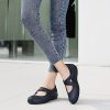 Women's Classic Comfort Mary Jane Flats Fashion Casual Dress Shoes Cute Closed Toe Slip On Lightweight Breathable Walking Shoes