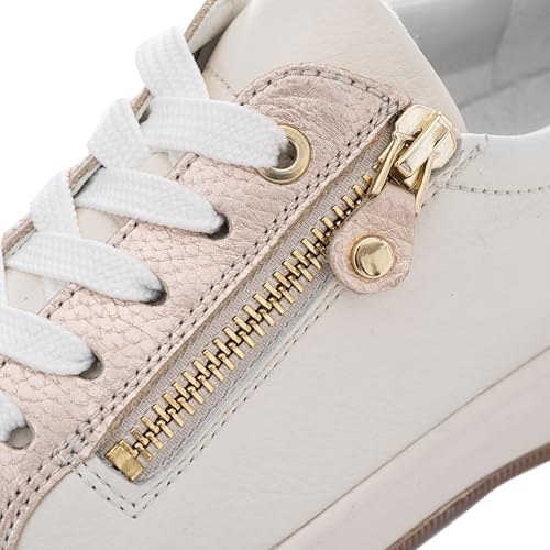 Women's Low-Top Sneakers, Sand Cream White, 10.5